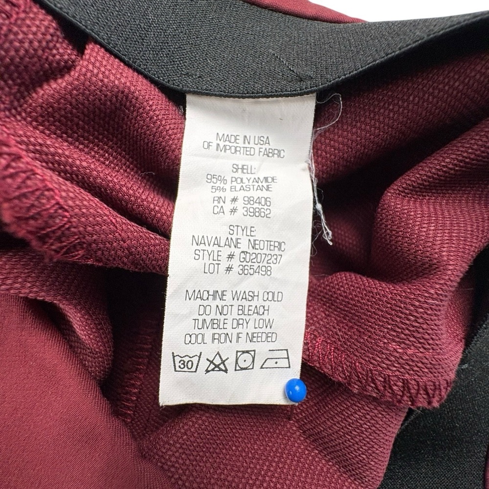 Theory Navalan Neoteric Burgundy Stretch Skinny Pants Womens 8 NWOT - Picture 4 of 7
